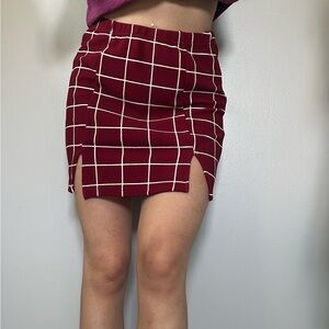 Mini Pencil Skirt with Slits